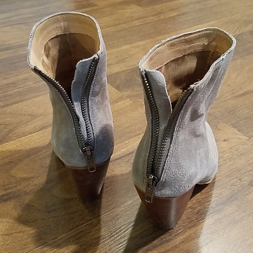 Corso Como Gray Suede Booties - image 5